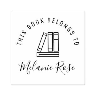 Briefmarke in handgeschriebenen Büchern Gummistempel