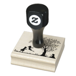Briefmarke/Kinder zum Schwingen von Holz Gummistempel