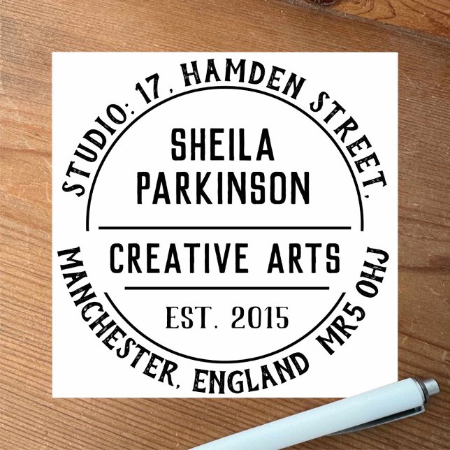 Briefmarke kreativer Künstler Gummistempel (Von Creator hochgeladen)