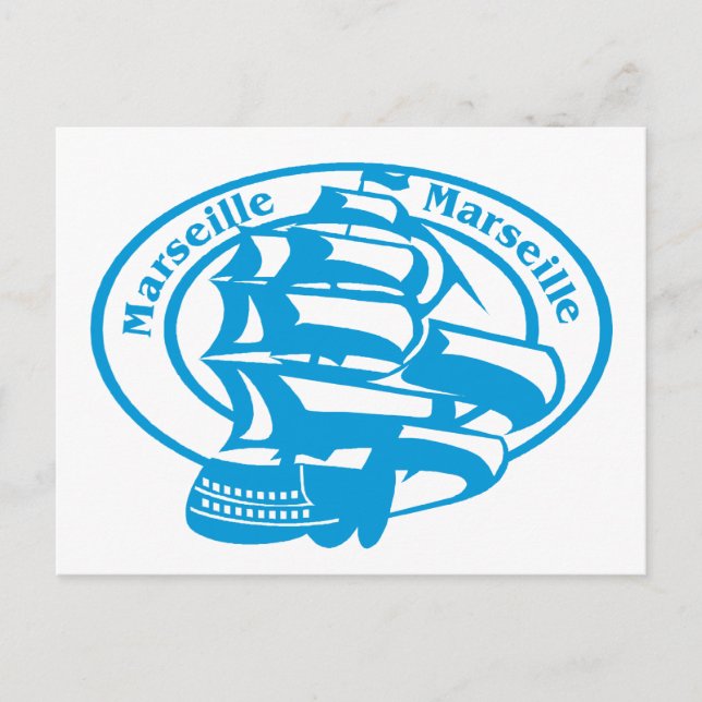 Briefmarke Marseille Postkarte (Vorderseite)