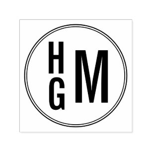 Briefmarke mit drei Buchstaben, Monogramm Permastempel