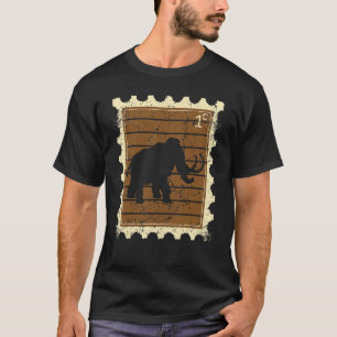 Briefmarke mit einem Mammut T-Shirt