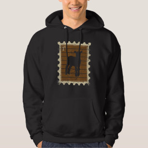 Briefmarke mit einem Schafslamm Hoodie