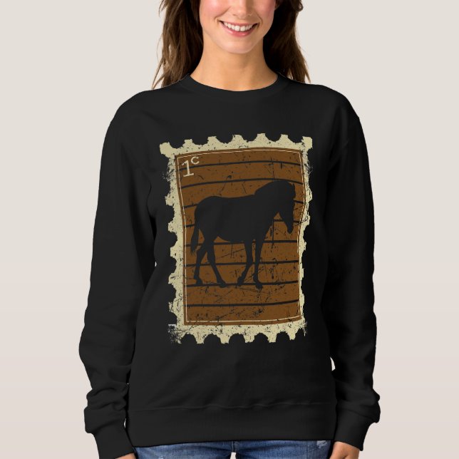 Briefmarke mit einem Zebra Sweatshirt (Vorderseite)