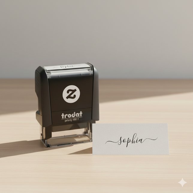 Briefmarke mit Ihrem Personalisierten Namen Permastempel (Self-Inking Stamp with Your Personalized Name)
