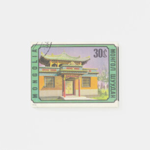 Briefmarke mongol-shuudan mit Pagoda Post-it Klebezettel