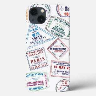 Briefmarke-Muster für Passport Case-Mate iPhone Hülle