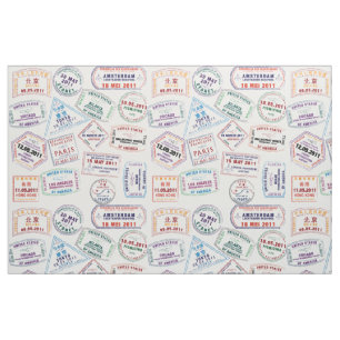 Briefmarke-Muster Stoff