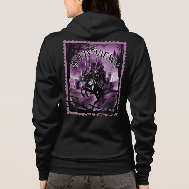 Briefmarke Night Castle Hoodie (Rückseite)