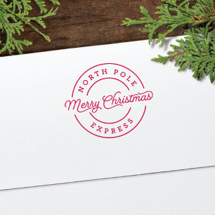 Briefmarke Nordpol-Express-Feiertagsumschlag Gummistempel