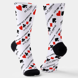 Briefmarke Out Langeweile Spielbrücke Vier-Karten- Socken