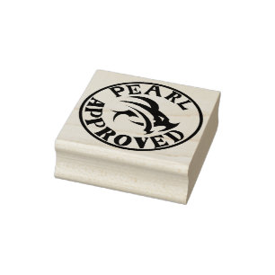 Briefmarke "Pearl Approved" Gummistempel