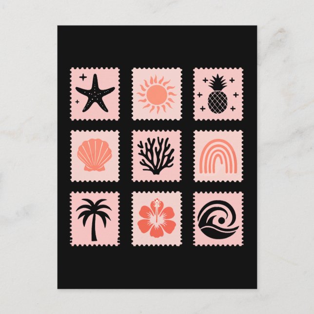 Briefmarke Postkarte (Vorderseite)