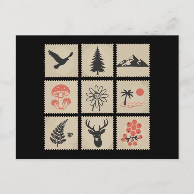Briefmarke Postkarte (Vorderseite)