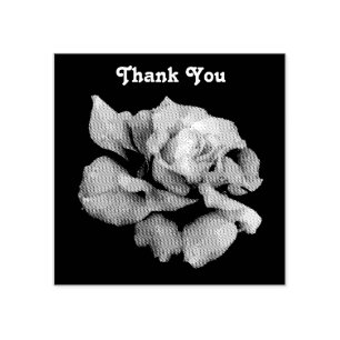Briefmarke Rose (Holz) - Anpassen Gummistempel