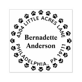 Briefmarke Rücksendeadresse einfügen Gummistempel