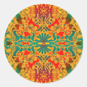 Briefmarke Runder Aufkleber