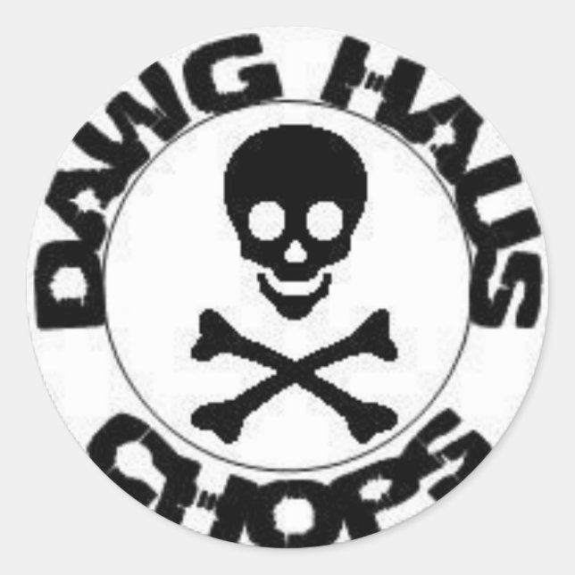 Briefmarke Runder Aufkleber (Vorderseite)