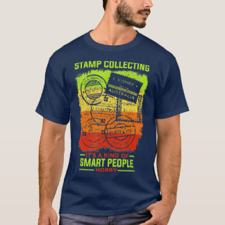 Briefmarke sammeln Hobby Smart People Funny Briefm T-Shirt