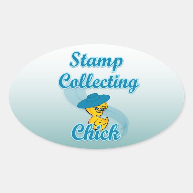 Briefmarke sammeln Kick #3 Ovaler Aufkleber (Vorderseite)