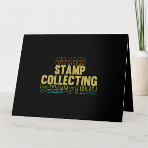 Briefmarke sammeln Liebe Retro Briefmarke Sammler  Karte