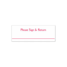 Briefmarke signieren und zurückgeben permastempel