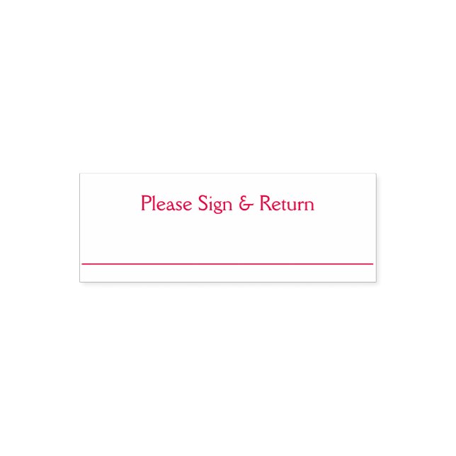 Briefmarke signieren und zurückgeben permastempel (Design)