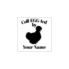 Briefmarke Silkie Bantam, individuell anpassbar Gummistempel