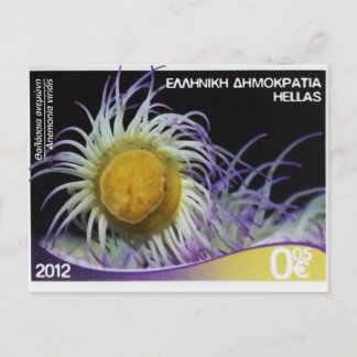 Briefmarke Snakelocks anemone Postkarte