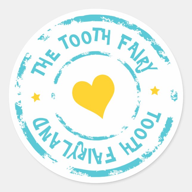 Briefmarke Sticker von "The Tooth Fee" "Tooth Fee (Vorderseite)