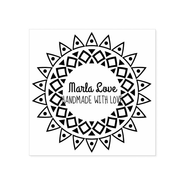 Briefmarke SUNBURST Rücksendeadresse Gummistempel (Prägung)