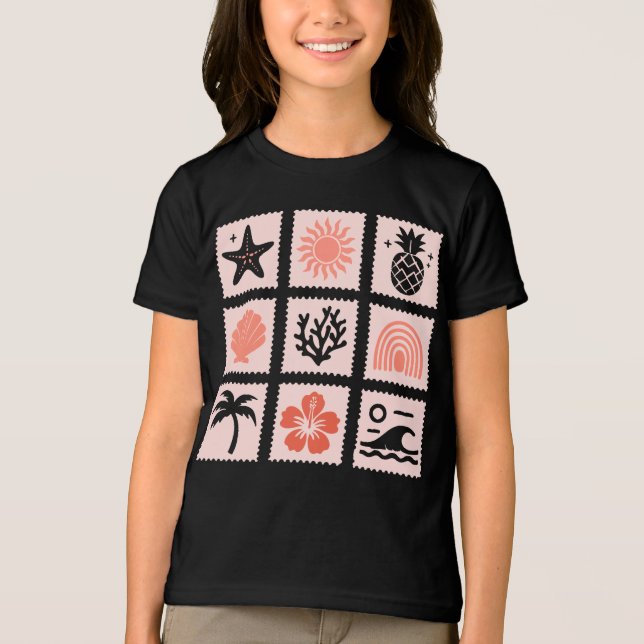 Briefmarke Tri-Blend Shirt (Vorderseite)