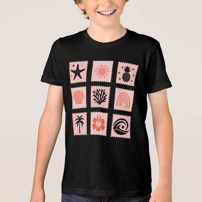 Briefmarke Tri-Blend Shirt (Vorderseite)