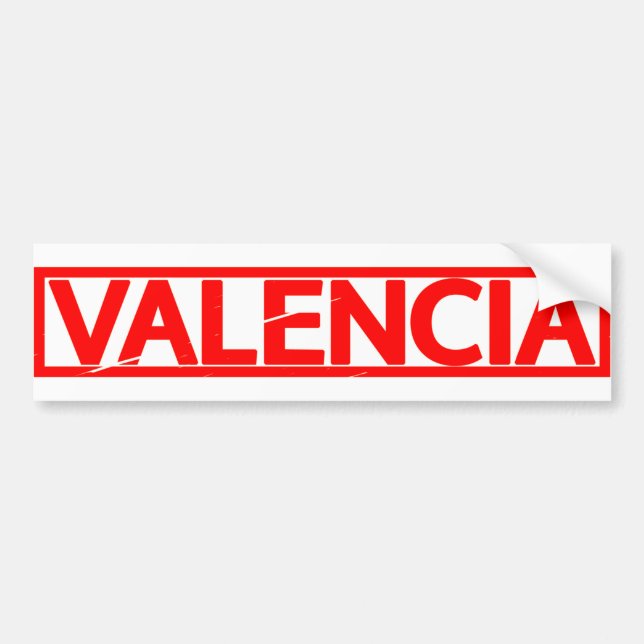 Briefmarke Valencia Autoaufkleber (Vorne)