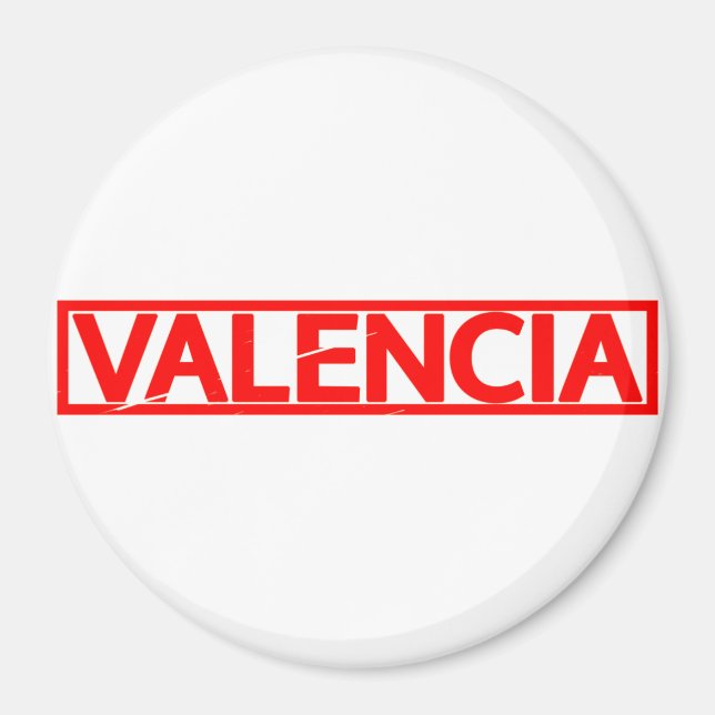 Briefmarke Valencia Magnet (Vorne)
