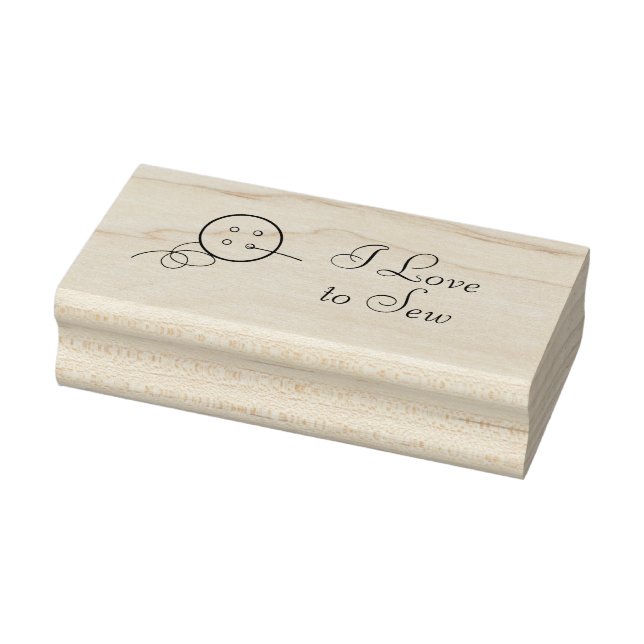 Briefmarke von Button- und Thread-Art Gummistempel (Stempel)