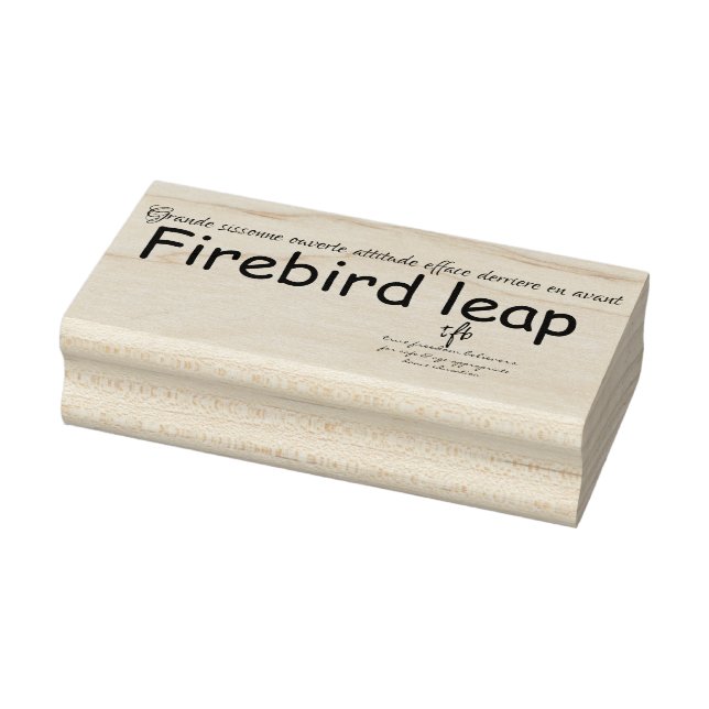 Briefmarke von Firebird Leap Rubber Gummistempel (Stempel)
