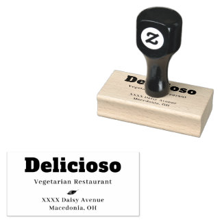 Briefmarke von Firmennamen Gummistempel