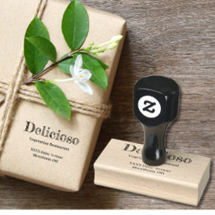 Briefmarke von Firmennamen Gummistempel