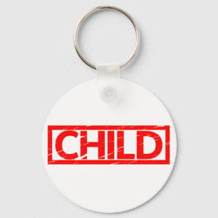 Briefmarke von Kindern Schlüsselanhänger