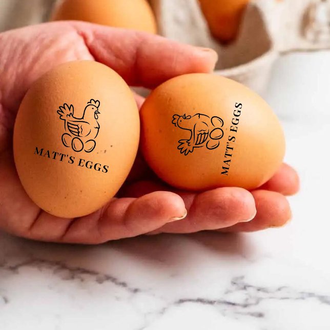 Briefmarke von kundenspezifischen Eiern und Holzku Gummistempel (Von Creator hochgeladen)