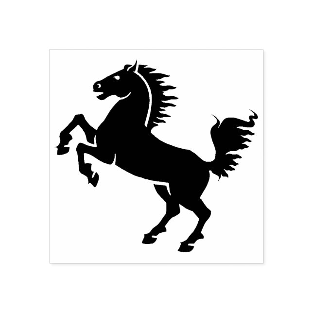 Briefmarke von WildPferdekautschuk Gummistempel (Prägung)