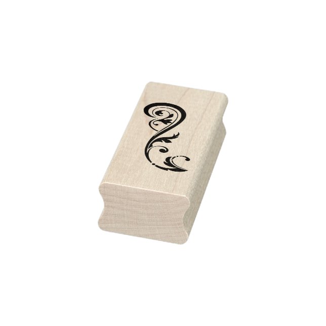 Briefmarke Wirbler Blume Gummistempel (Stempel)