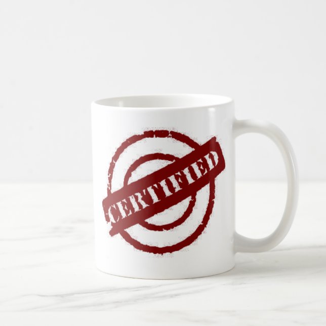 Briefmarke zugelassenes Rot Tasse (Rechts)