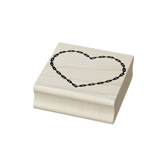 Briefmarke zur Darstellung von KettenHerzformen Gummistempel (Stempel)