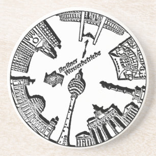 Briefmarken-Entwurf Getränkeuntersetzer