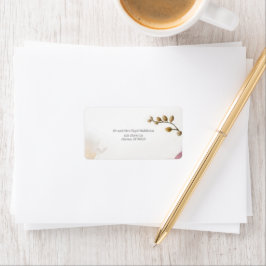 Briefmarken für Hochzeitadresse Adressaufkleber