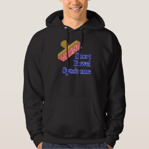Briefmarken-heraus kurzes Darm-Syndrom Hoodie
