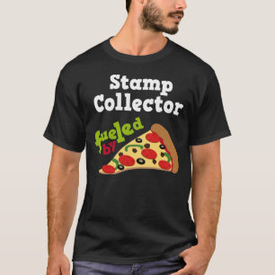 Briefmarken-Kollektor-(lustiges) Pizza-T-Shirt T-Shirt
