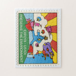 Briefmarken-Puzzle der Vereinigten Staaten Puzzle